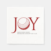 Golf Joy & Peace Christmas Serviette (Vorderseite)