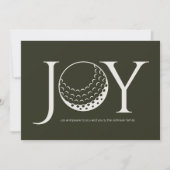Golf Joy & Peace Dark Green Flat Weihnachten (Vorderseite)