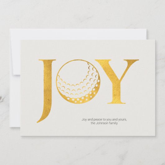 Golf Joy & Peace Flat Weihnachten (Vorderseite)