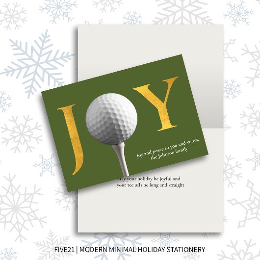 Golf Joy & Peace Green geklaut Weihnachten