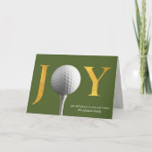 Golf Joy & Peace Green geklaut Weihnachten (Vorderseite)