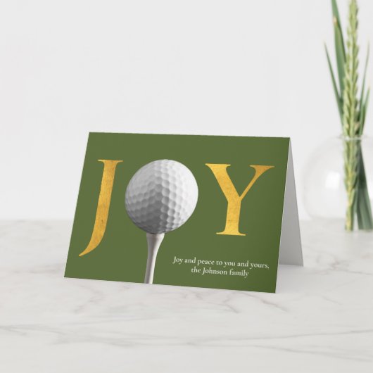Golf Joy & Peace Green geklaut Weihnachten (Vorderseite)