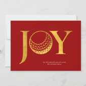Golf Joy & Peace Red Flat Weihnachten (Vorderseite)
