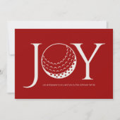 Golf Joy & Peace Red Flat Weihnachten (Vorderseite)
