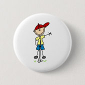 Golf-Jungen-Knopf Button (Vorderseite)