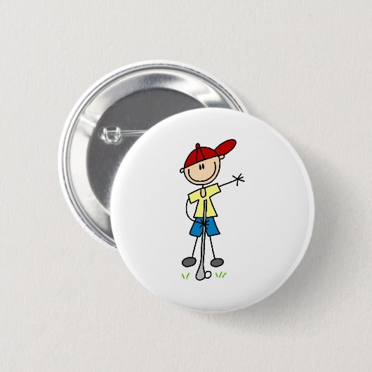 Golf-Jungen-Knopf Button (Vorne & Hinten)