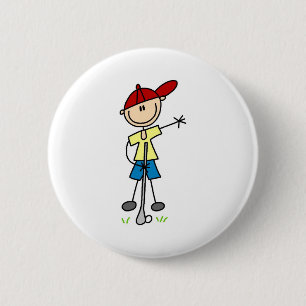 Golf-Jungen-Knopf Button