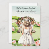 Golf Junggeselinnen-Abschied auf Golfplatz Einladung (Vorne/Hinten)