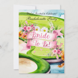 Golf Junggeselinnen-Abschied auf Golfplatz Einladung