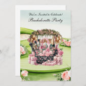 Golf Junggeselinnen-Abschied auf Golfplatz Einladung (Vorne/Hinten)