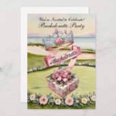 Golf Junggeselinnen-Abschied auf Golfplatz Einladung (Vorne/Hinten)