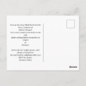 Golf Junggeselinnen-Abschied für Golfer Postkarte (Rückseite)