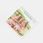 Golf Junggeselinnen-Abschied für Golfer Serviette (Ecke)