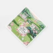 Golf Junggeselinnen-Abschied für Golfer Serviette (Ecke)