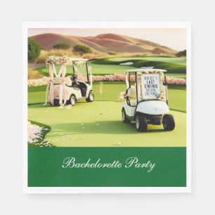 Golf Junggeselinnen-Abschied für Golfer Serviette