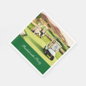 Golf Junggeselinnen-Abschied für Golfer Serviette (Ecke)