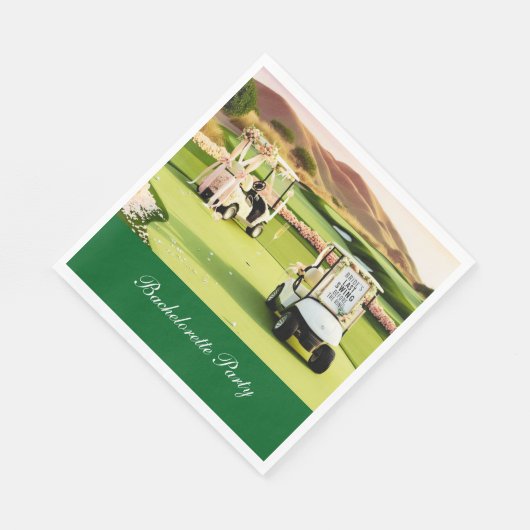Golf Junggeselinnen-Abschied für Golfer Serviette (Ecke)