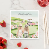 Golf Junggeselinnen-Abschied für Golfer Serviette (Beispiel)