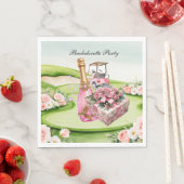 Golf Junggeselinnen-Abschied für Golfer Serviette (Beispiel)