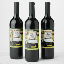 Golf Junggeselinnen-Abschied für Golfer Weinetikett