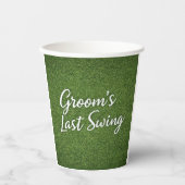 Golf-Junggesellenabschied auf Green Pappbecher (Vorderseite)