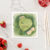 Golf Junggesellenabschied Golfer auf dem Platz Serviette (Beispiel)