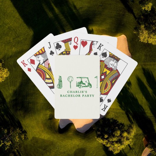 Golf-Junggesellenabschied Spielkarten