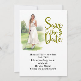 Golf-Junggesellinnen-Abschied Frau Golfspielerin s Einladung