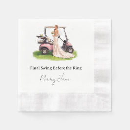 Golf Junggesellinnen-Abschied Par-Tee-Party Serviette