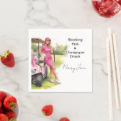 Golf Junggesellinnen-Abschied Par-Tee-Party Serviette (Beispiel)