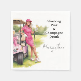 Golf Junggesellinnen-Abschied Par-Tee-Party Serviette