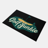Golf Junkie Niedlich Cool Fußmatte (Schrägansicht)