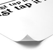 Golf Just Tap It In Funny Golf Player Golfing Srt Poster (Ecke)