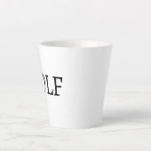 GOLF-KAFFEE-TEE Latte-Becher Milchtasse (Vorderseite)