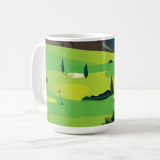 Golf Kaffeetasse (Vorderseite Links)