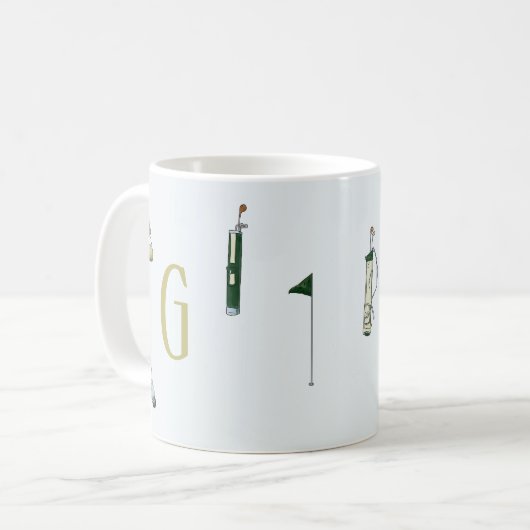 Golf Kaffeetasse (Vorderseite Links)