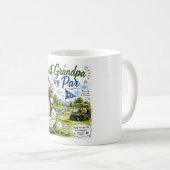 Golf Kaffeetasse Bester Opa von par (VorderseiteRechts)