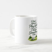 Golf Kaffeetasse Golfer Humor Geschenk Golf Sprüch (Vorderseite Links)