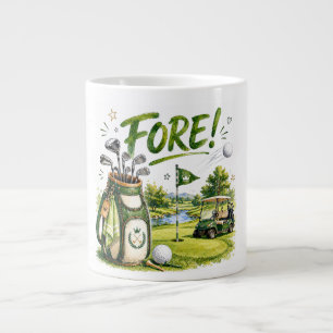 Golf Kaffeetasse Golfer Humor Geschenk Golf Sprüch Jumbo-Tasse