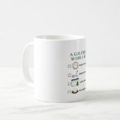 Golf-Kaffeetasse Golfer Humor Geschenk Golf-Spruch Kaffeetasse (Vorderseite Links)