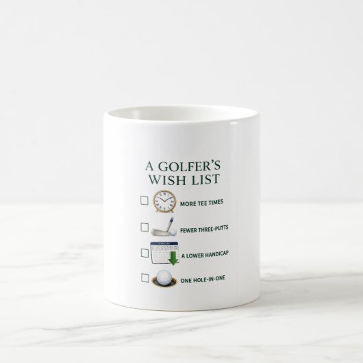 Golf-Kaffeetasse Golfer Humor Geschenk Golf-Spruch Kaffeetasse (Mittel)