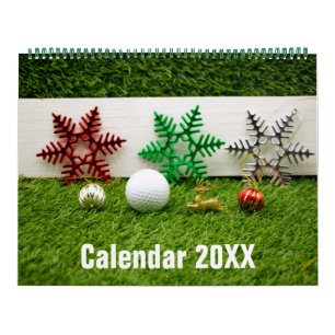 Golf-Kalender mit Golfball Weihnachten Neues Jahr Kalender