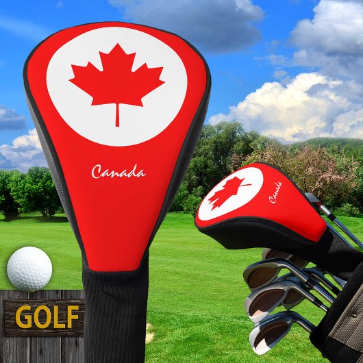 Golf Kanada & Kanadische Flagge / Golf Clubs Abdec Headcover