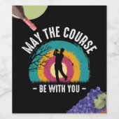 Golf kann bei Ihnen sein mit Weindesign Weinetikett (Einzelnes Label)