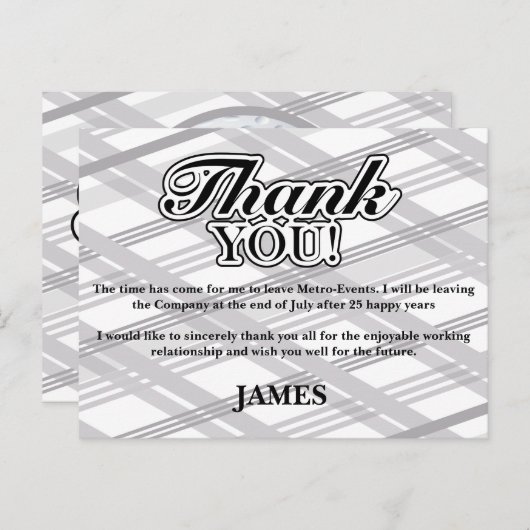 Golf, Kariert Dankeskarten Postkarte (Vorne/Hinten)