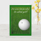 Golf Karte (Gelbe Blume)