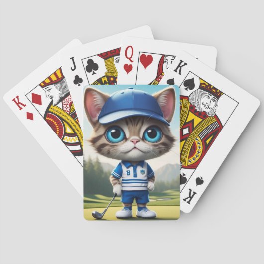 Golf Katze Spielkarten (Rückseite)