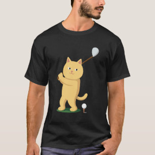 Golf Katzenvater Männer Golfen Golfer Klub Bälle P T-Shirt