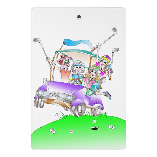 GOLF-KERBE-KLEMMBRETT MINI KLEMMBRETT (Rückseite)