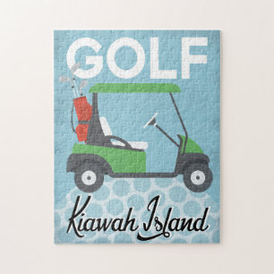 Golf Kiawah Island - Retro Vintage Puzzle